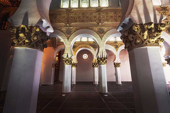 Jewish heritage sights in toledo - santa maria la blanca synagogue.