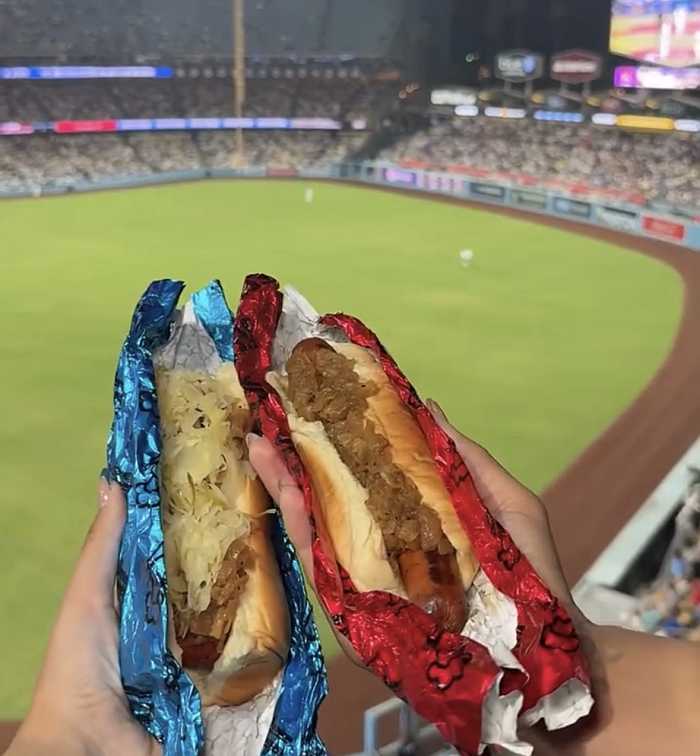 Kosher stand at Dodger Stadium in Los Angeles.