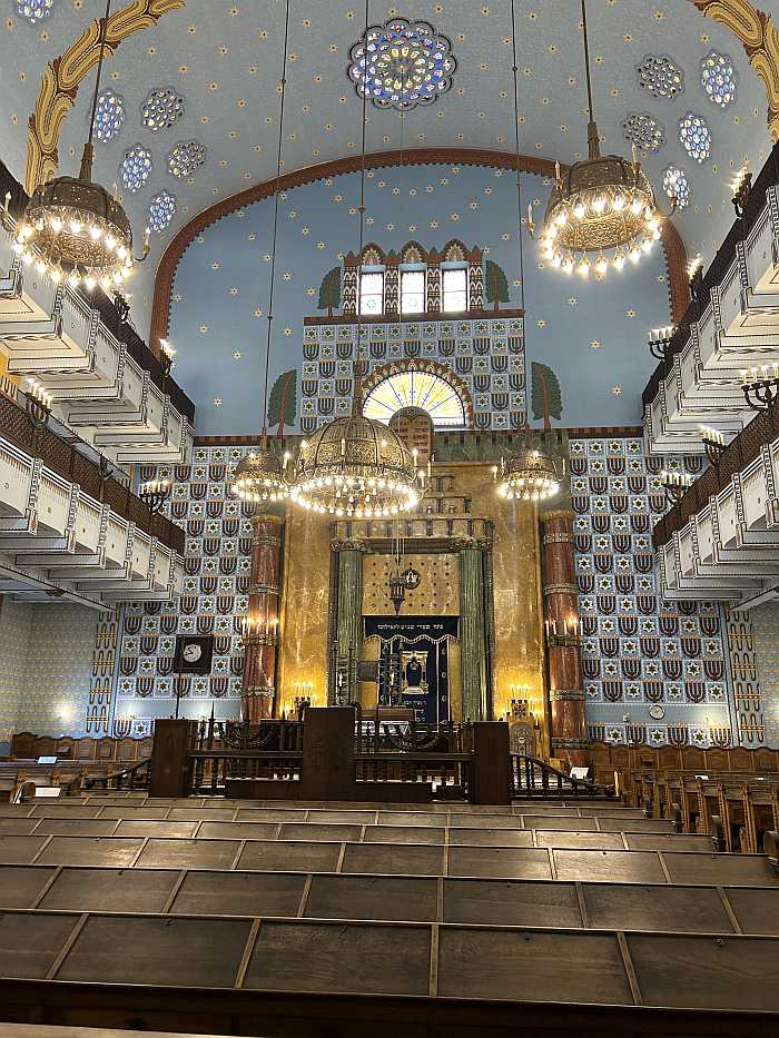 Kazinczy Orthodox Synagogue in Budapest, Hungary.