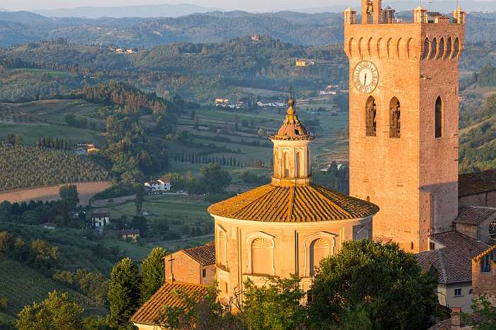 Day trip from Florence to San Miniato, Italy.